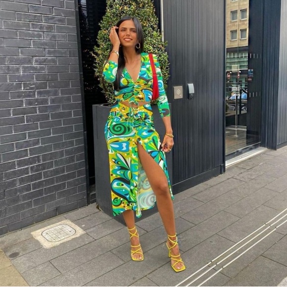 NWT ZARA 2PCs Crop Top + Headband XS Blogger’s Fav - Picture 4 of 6